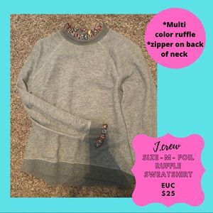 J crew metallic sweatshirt